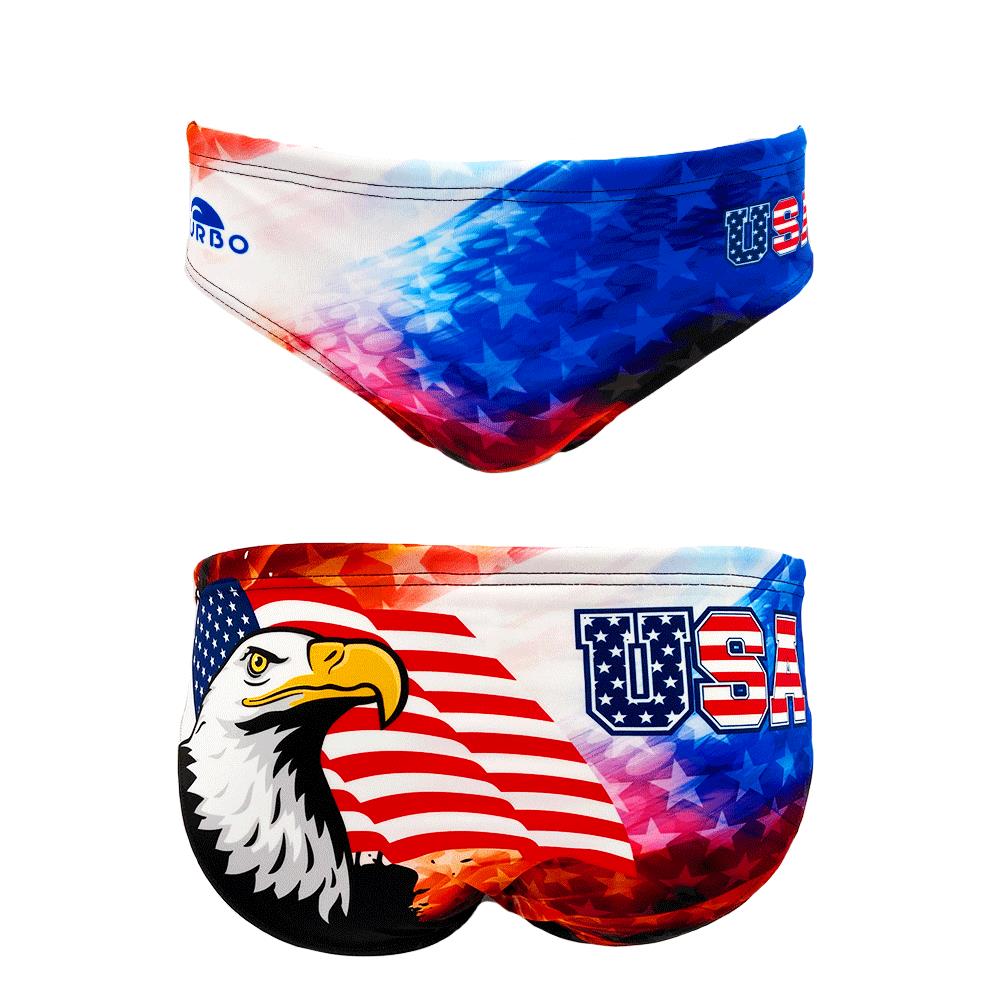Wasserball-Badeanzug für Jungen USA One