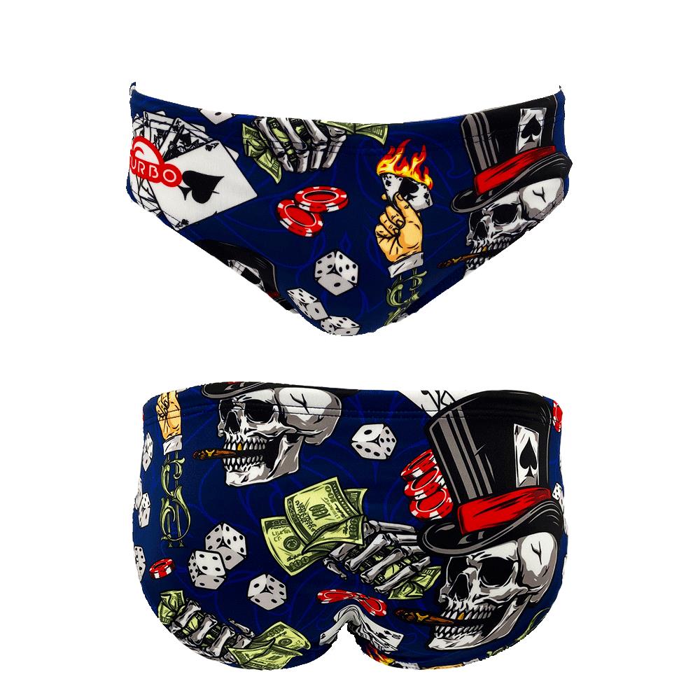 Costume da bagno Waterpolo Skull-Poker