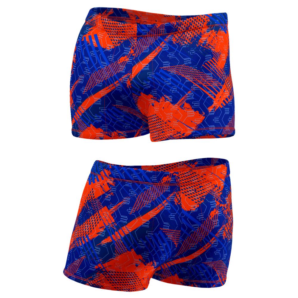 兒童全印花四角褲 橘色流行