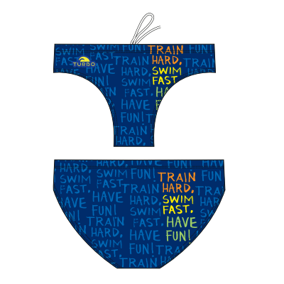 Costume da bagno pallanuoto uomo Train Hard