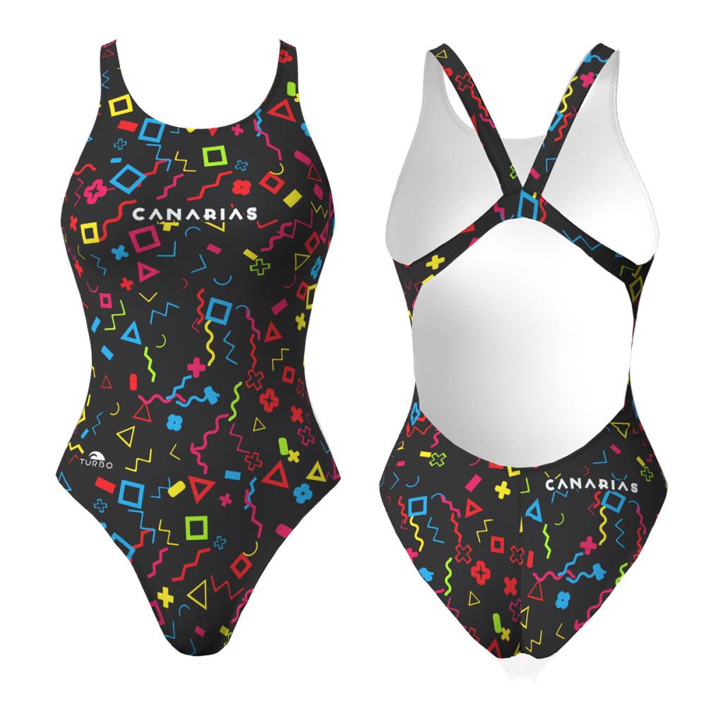 MAILLOT DE BAIN NATATION FEMME CANARIAS FIESTA 2019
