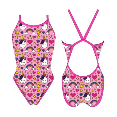 SWIMSUIT 'REVOLUTION' GIRL PINK UNICORN