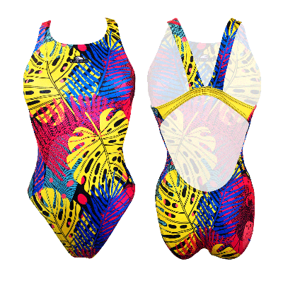 Costume da bagno a spalline larghe Color Jungle