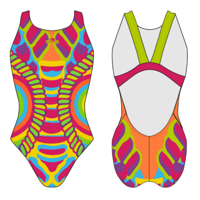 SWIMSUIT WIDE STRAP TECHNIC FLUOR