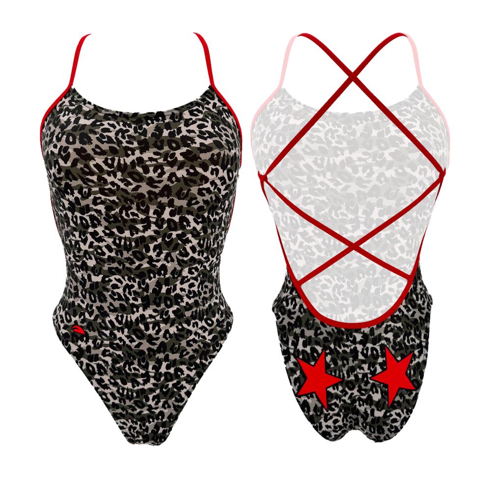 MAILLOT DE BAIN SIRENE LEOPARD STARS