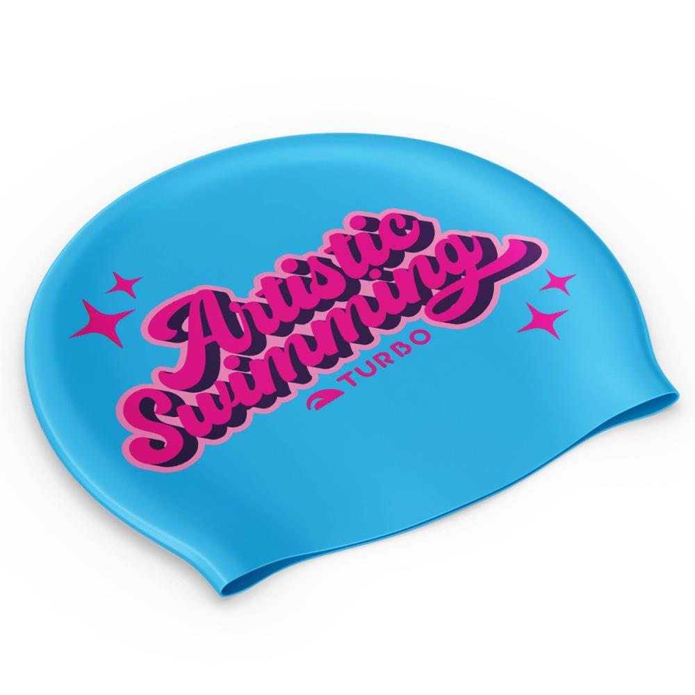 Touca de Silicone Natação Artística Azul