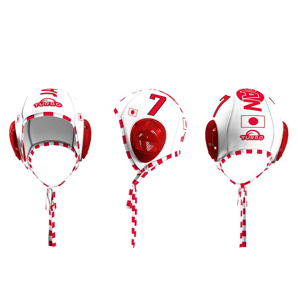 Cuffia Waterpolo Giappone Bianco