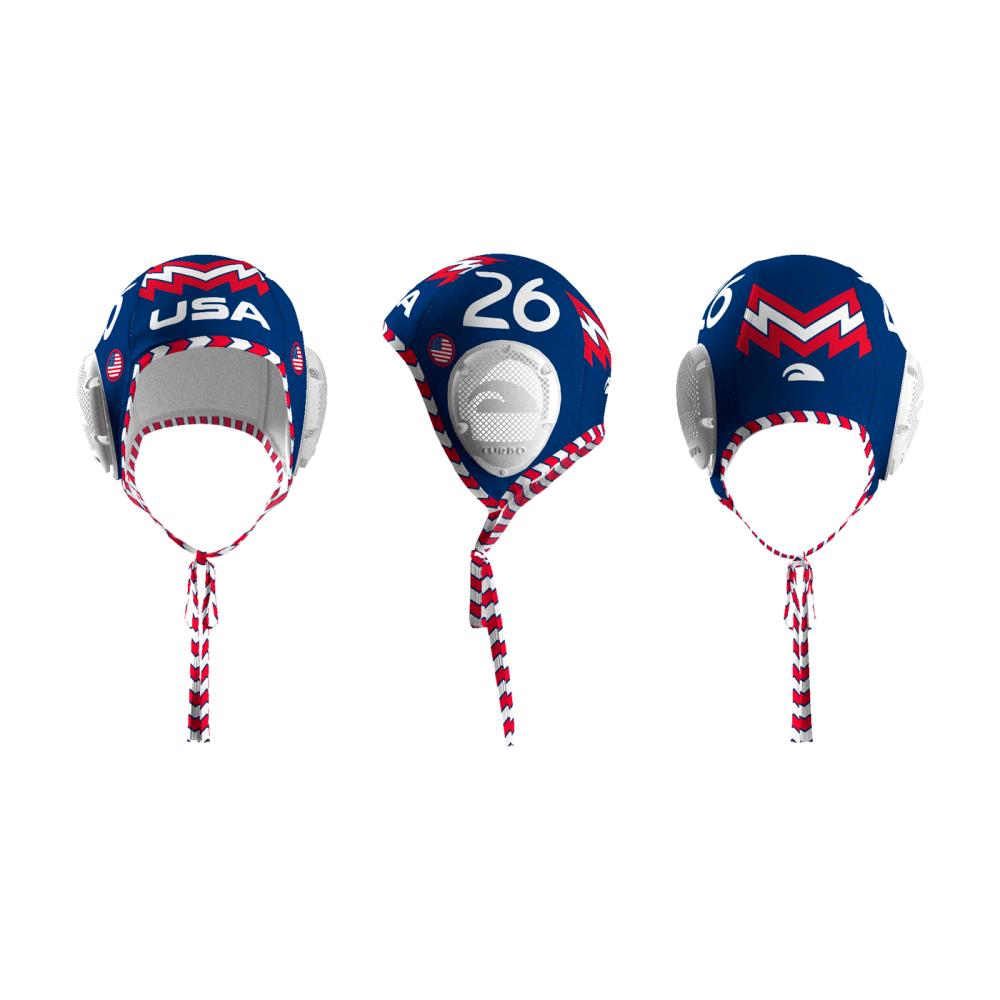 WATERPOLO BONNET USA FOOTBALL CUP