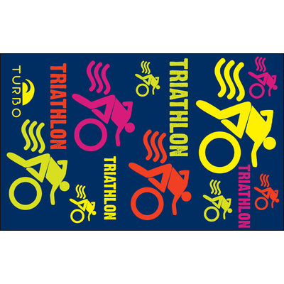 Toalla Algodon-Microfibra (145 X100) Triathlon Bicis