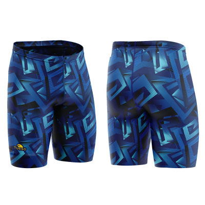 Men's Competition Turbo Water Polo Swimwear Jammers Rock N Roll Print 