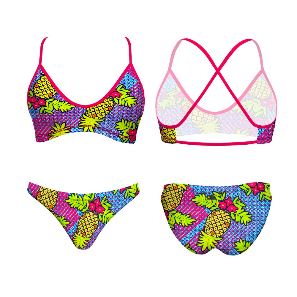 Bikini Natació Dona Pineapple (Patró Mare) (Complet)
