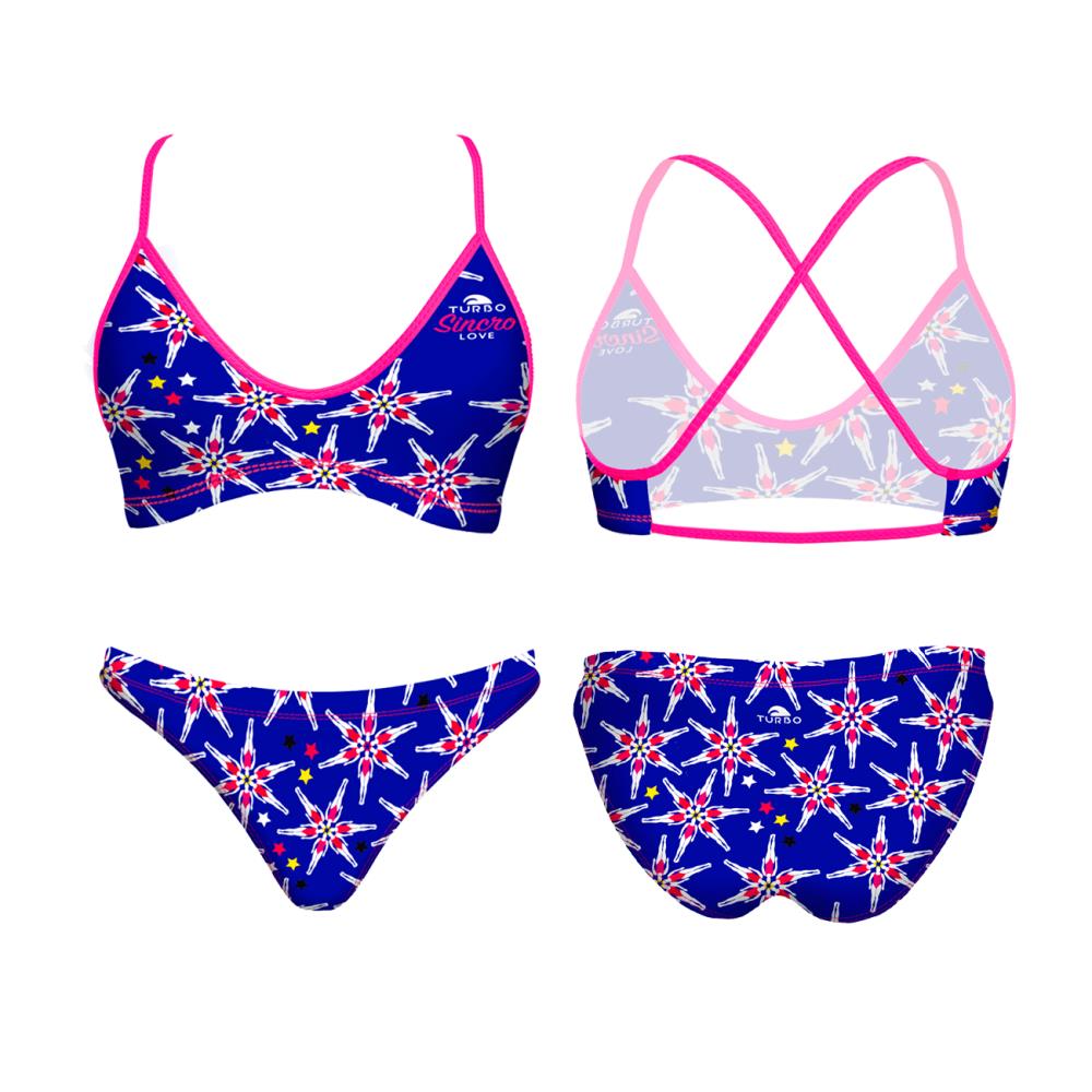 Kadın Yüzme Bikini Sincro Love (Patron Mare Tam Takım)