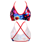 Bikini Top Mare Black Flower