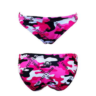 Cueca de Biquíni Mare Camo Letters