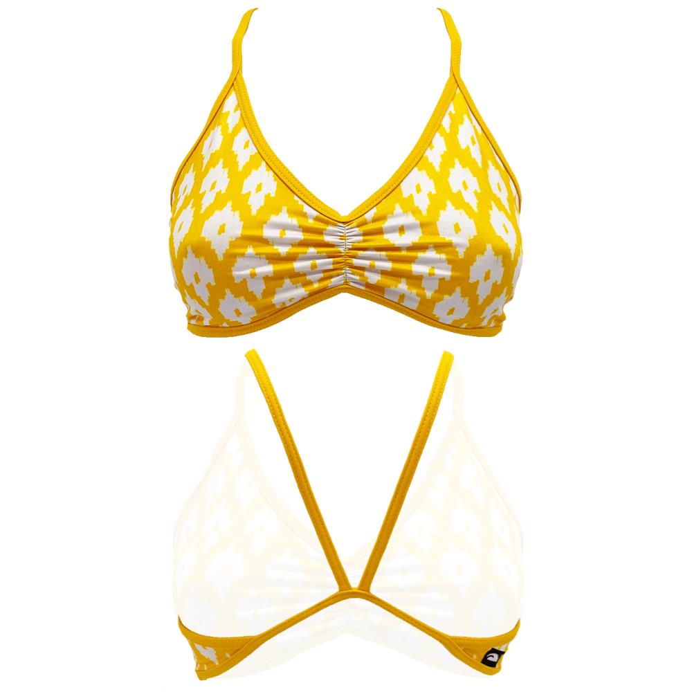 Bikini Top Funky Yellow Ikat