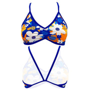 Bikini Top Funky Sun Flowers