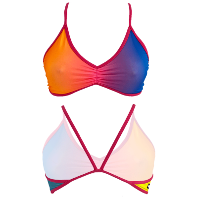 Bikini Oberteil Funky Flour Verlauf