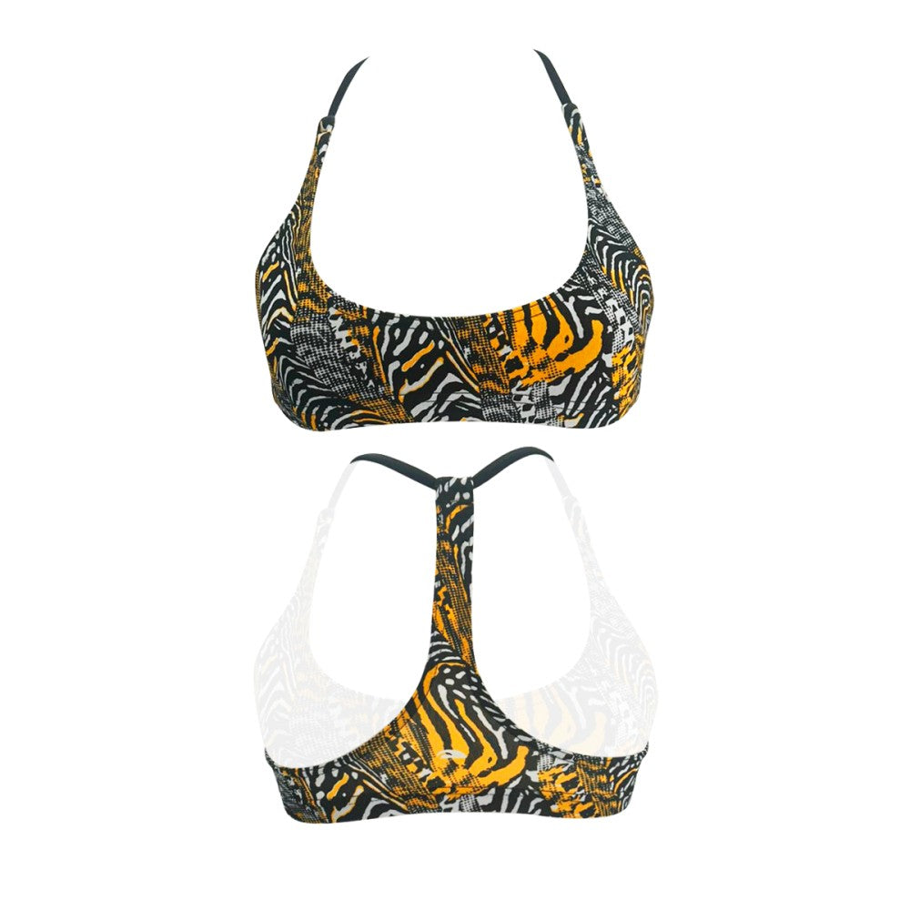 Top de Bikini Piscina Color Zebra