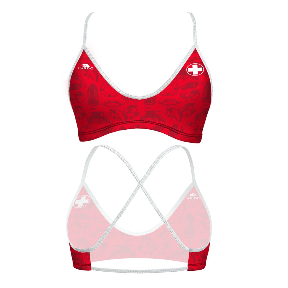 Top de bikini Mare Lifeguard Ready