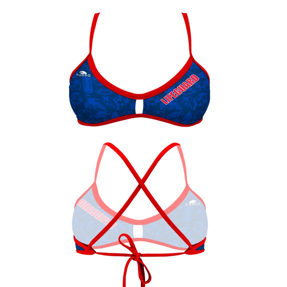 Socorrisme. Top Bikini Actiu Lifeguard Ready
