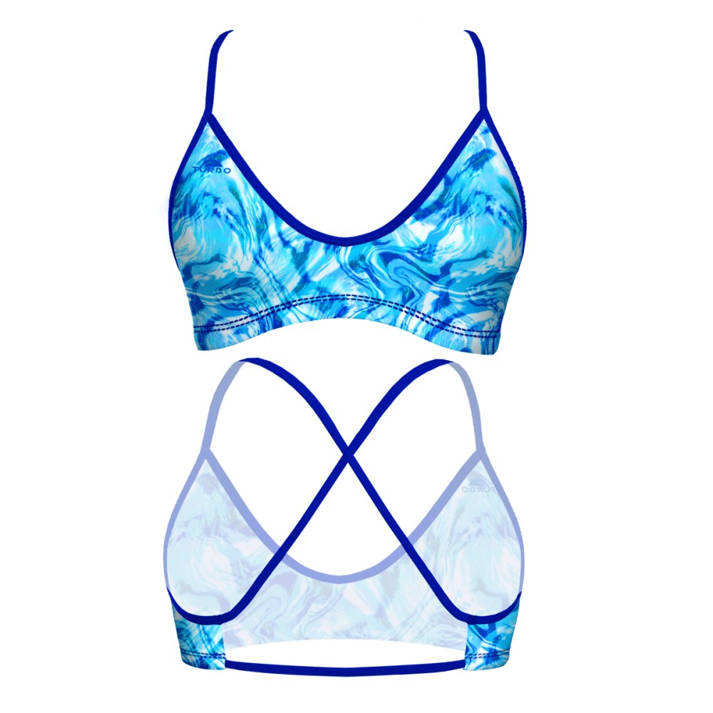 Compra Top de bikini Mare Marble Blue