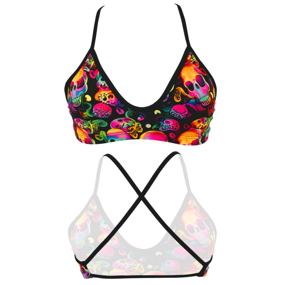 Bikini-Oberteil Mare Laser Skull