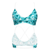 Bikini Top Mare Aqua Lace