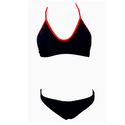 Fato de banho de natação de senhora, alças finas, lycra