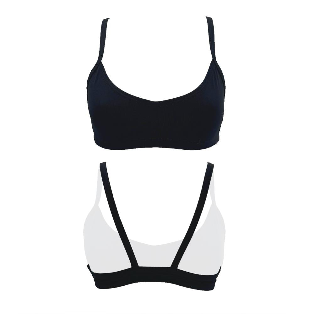 Effen Badpakken-- (Meisje). Top Comfort Meisje Blaze