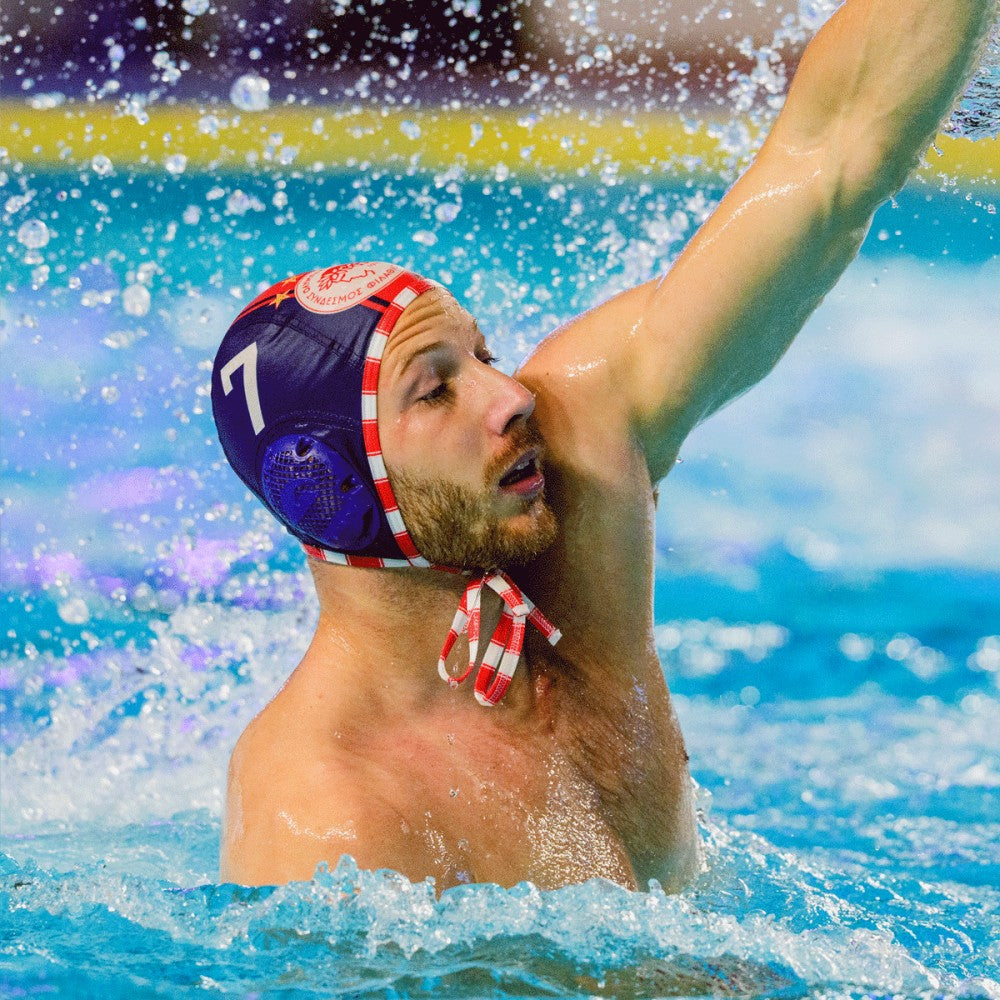 Touca de Polo Aquático Masculina Olympiacos 2026