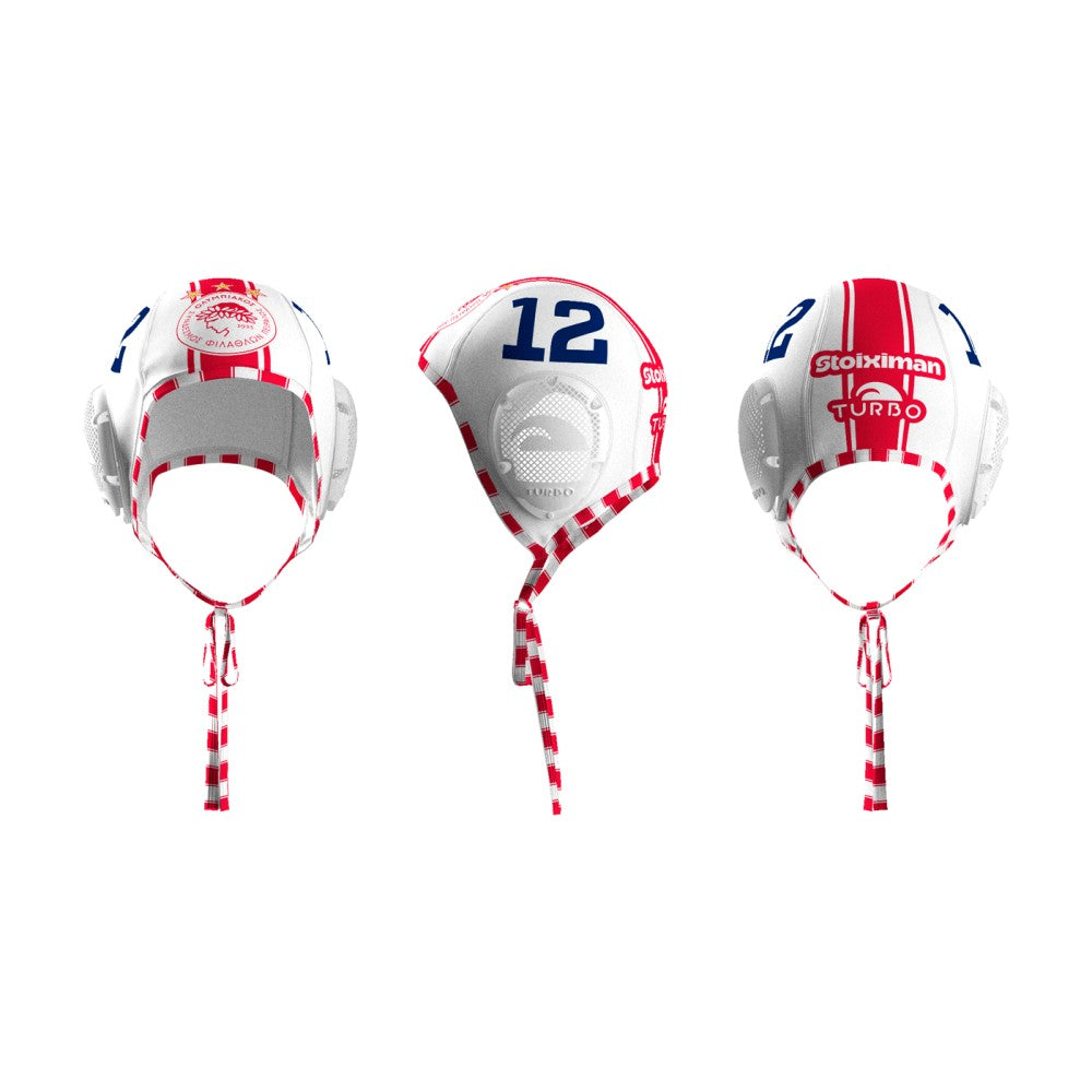 Touca de Polo Aquático Masculina Olympiacos 2026