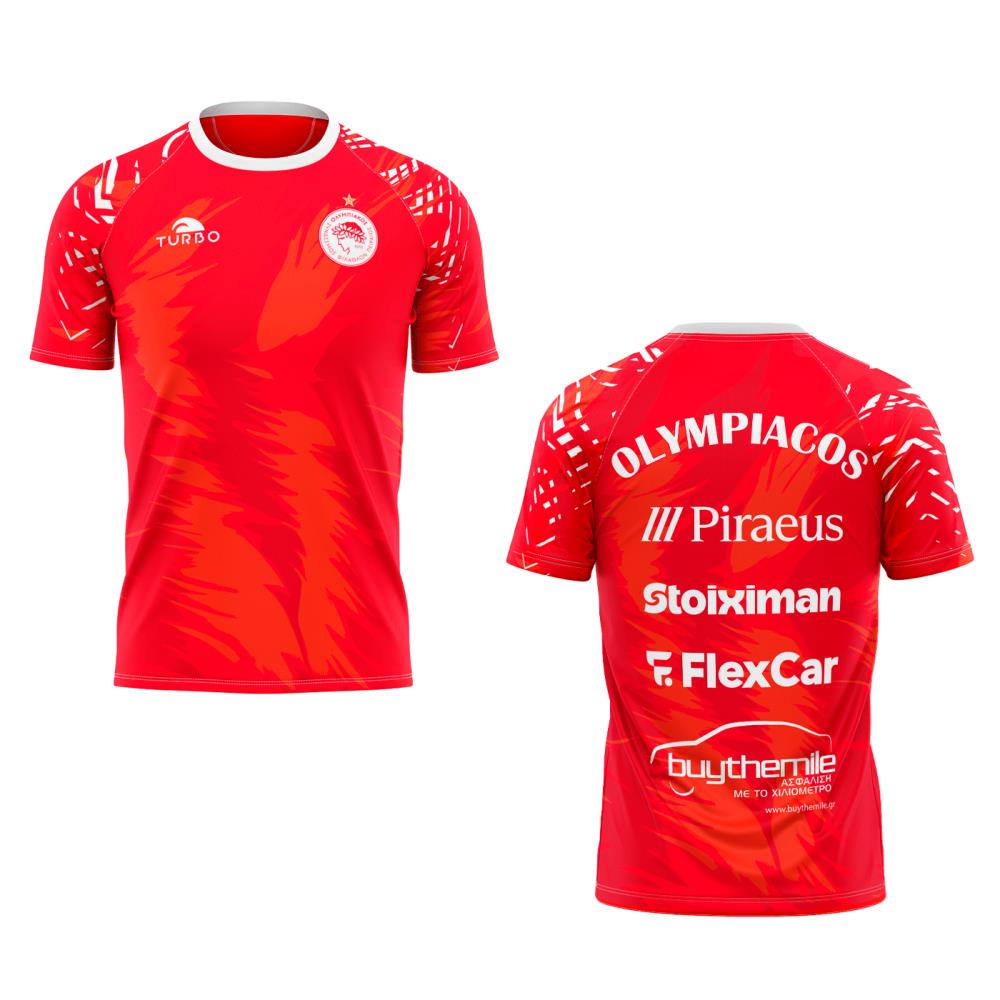 Olympiacos. Camiseta Sublimada Mujer Olympiacos 2026