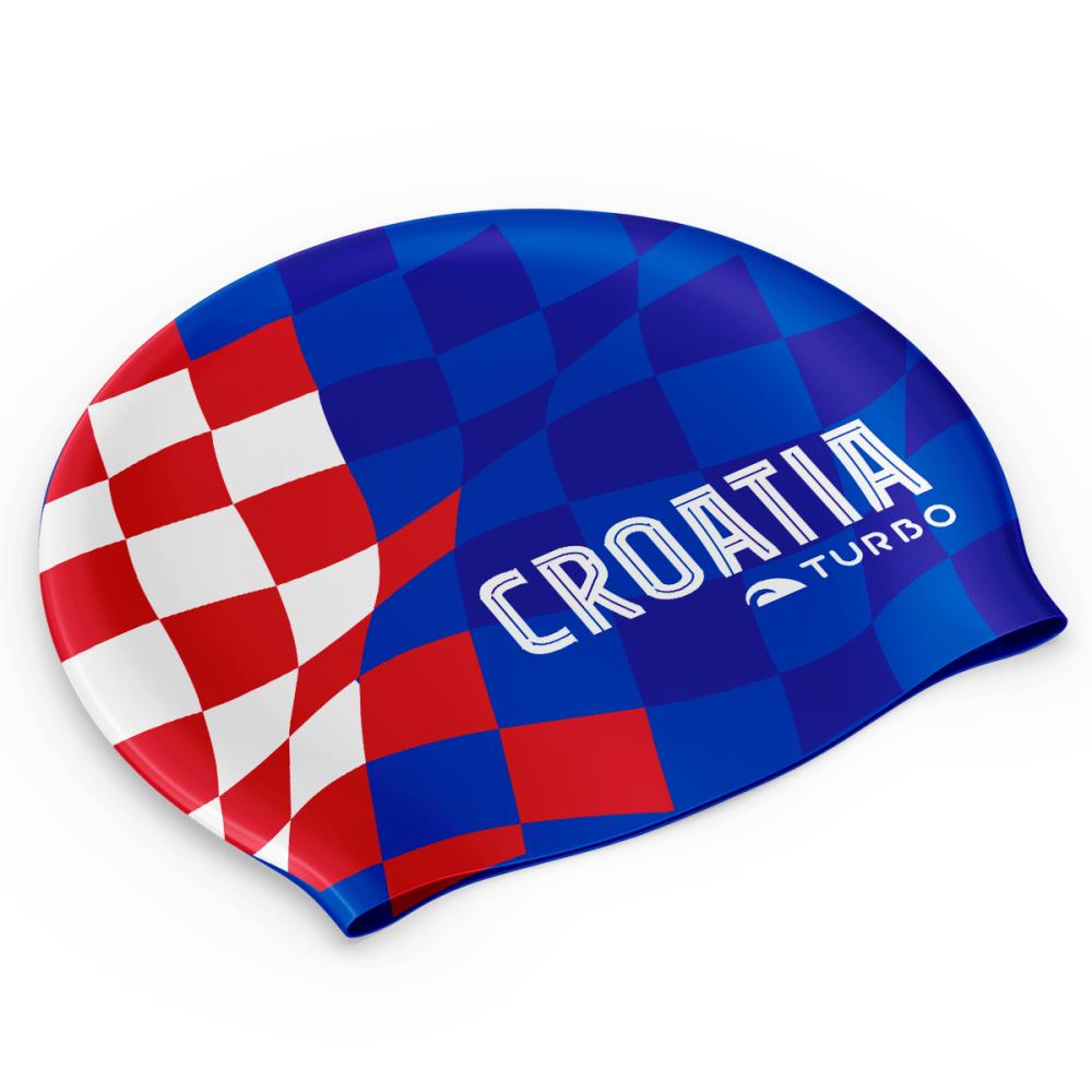 Croacia. Gorro Silicona Croatia Squares