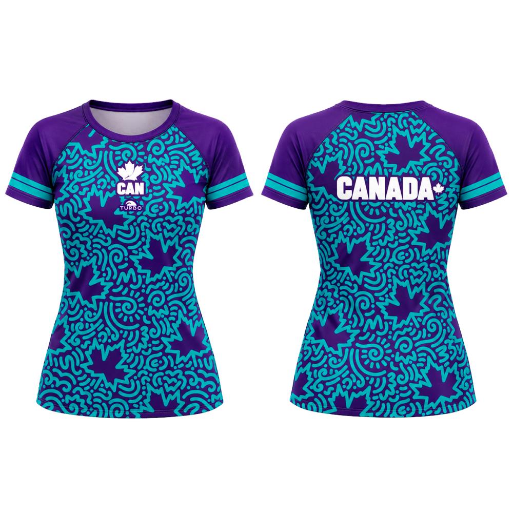 Canadá. Camiseta Sublimada Women Canadá Artistic 2026