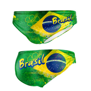 Gyerek vízilabdás fürdőruha Brasil Tag mintával