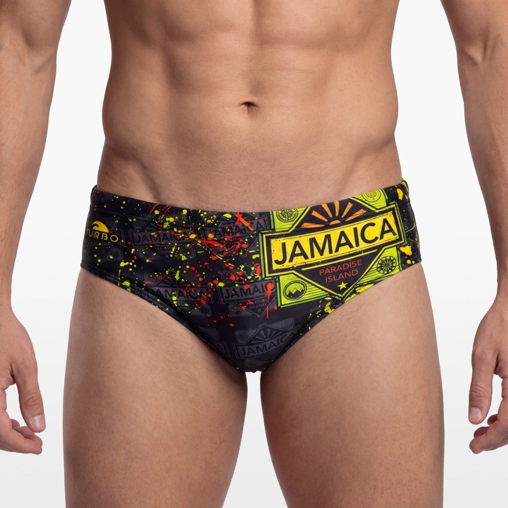 Costumi da bagno uomo. Costume da bagno per nuoto Jamaica Painting