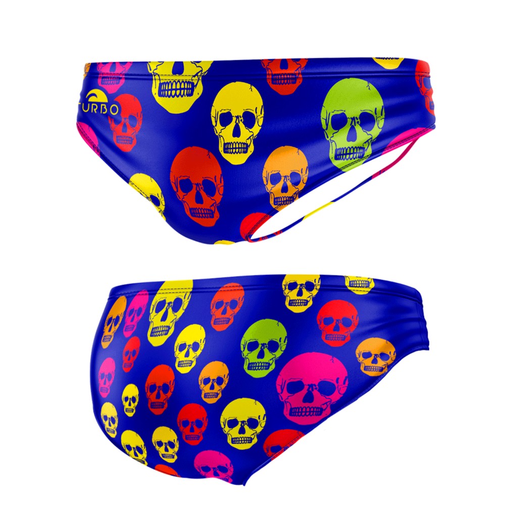 Wasserball-Badehose für Jungen Skulls Colors