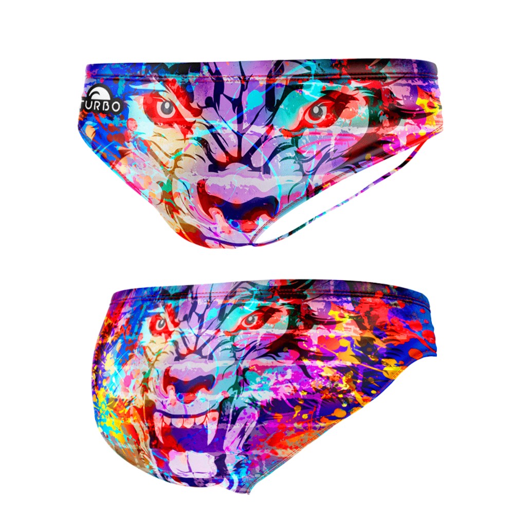 Wasserball-Badehose Kinder Wolf Wall