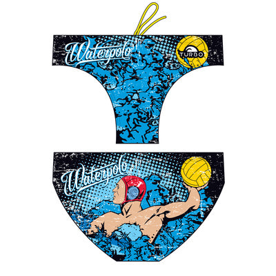 Wasserball-Badeanzug für Jungen Comic Italien Wasserball 2018