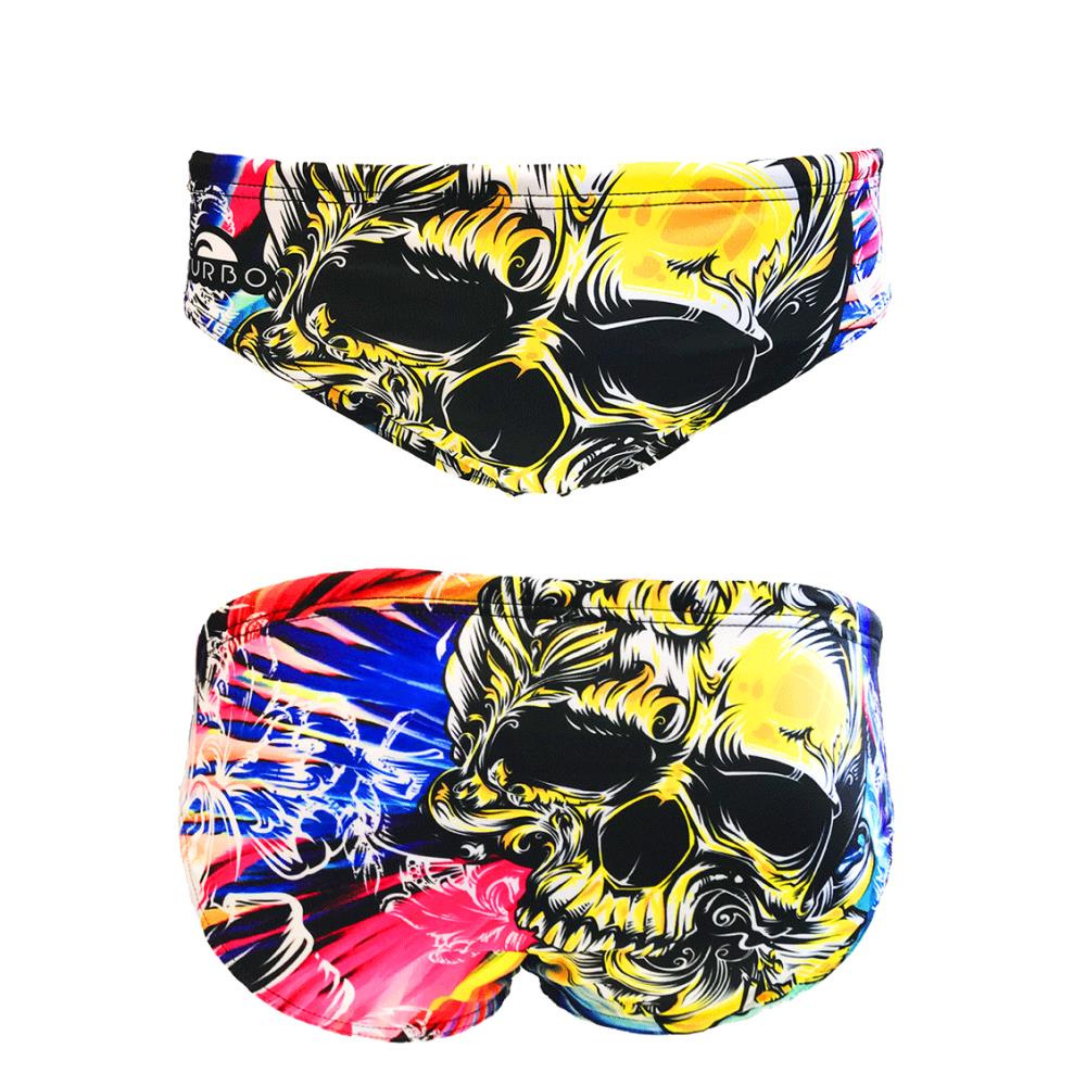 Compra Wasserball-Badeanzug Herren Totenkopf Hibiskus