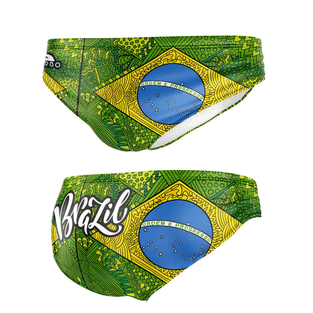 SWIMSUIT WATERPOLO BOY  BRAZIL GREEN