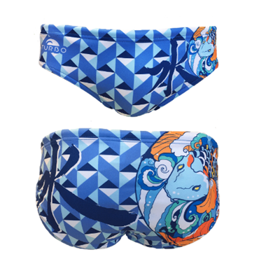 Wasserball-Badeanzug Geo Carpa