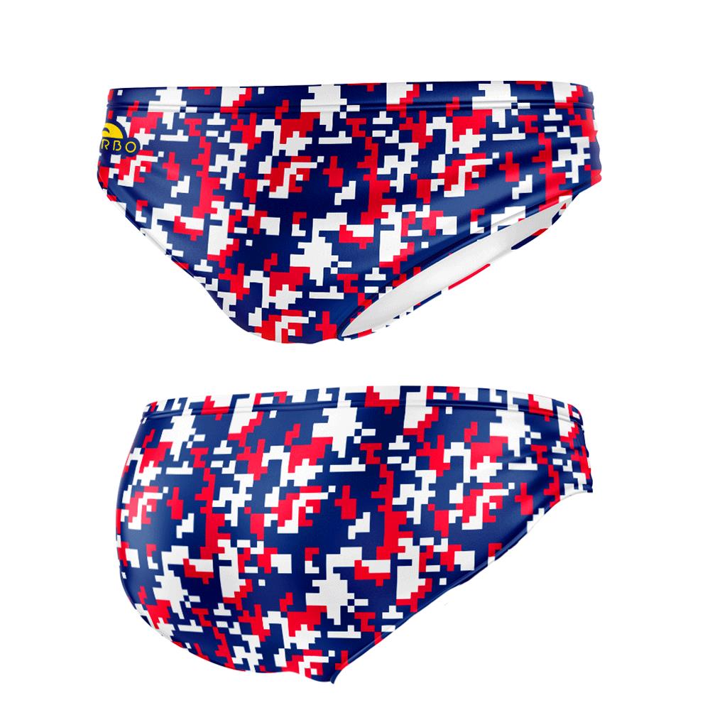 Wasserball-Badeanzug USA Digi Camo