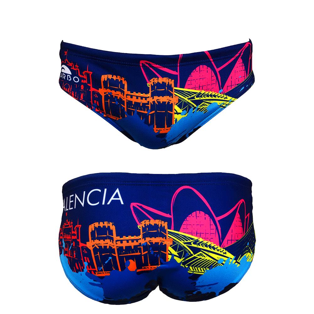 Vízilabdás fürdőruha Valencia Skyline