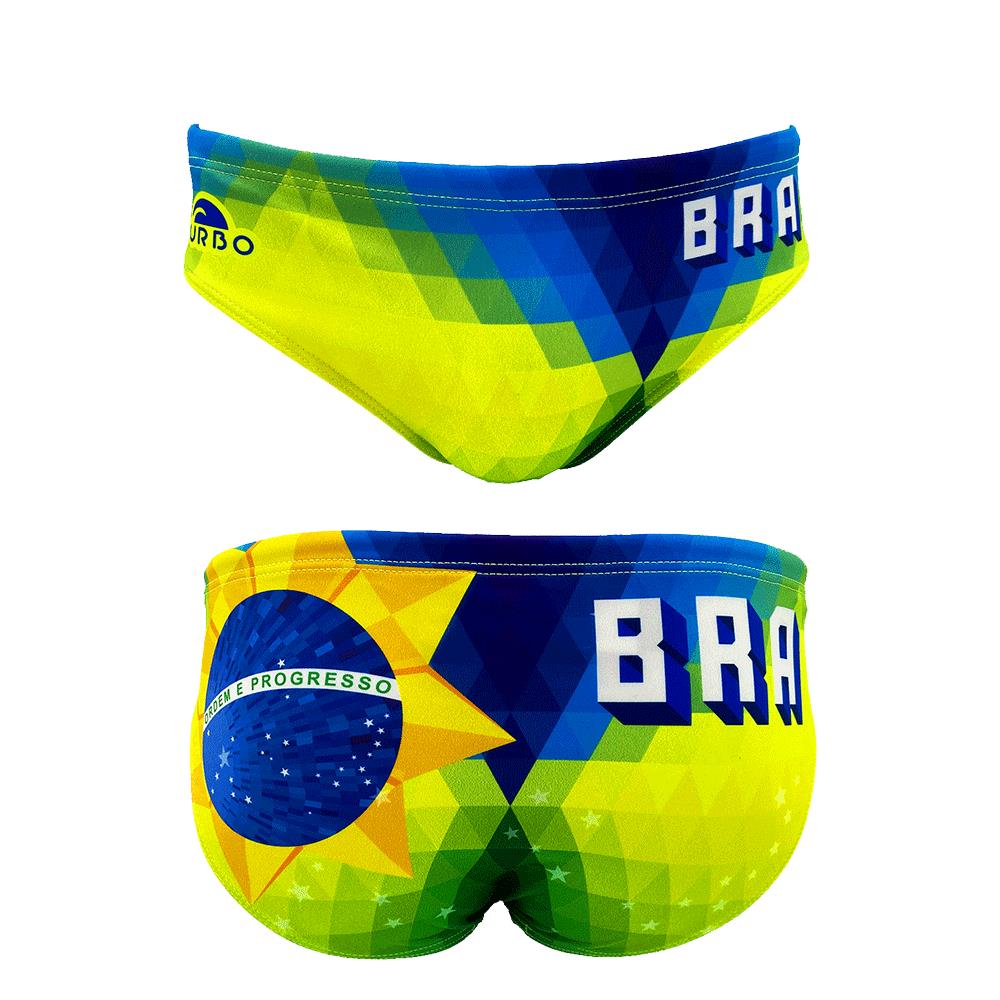 Strój do waterpolo dla chłopca Brazil Rombus