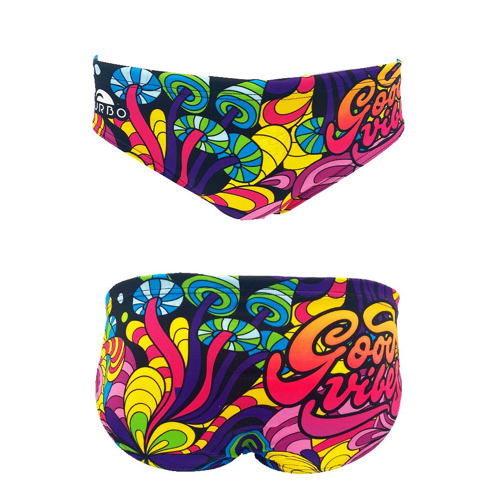 Badeanzüge für Kinder. Wasserball-Badeanzug für Jungen Good Vibes Splash