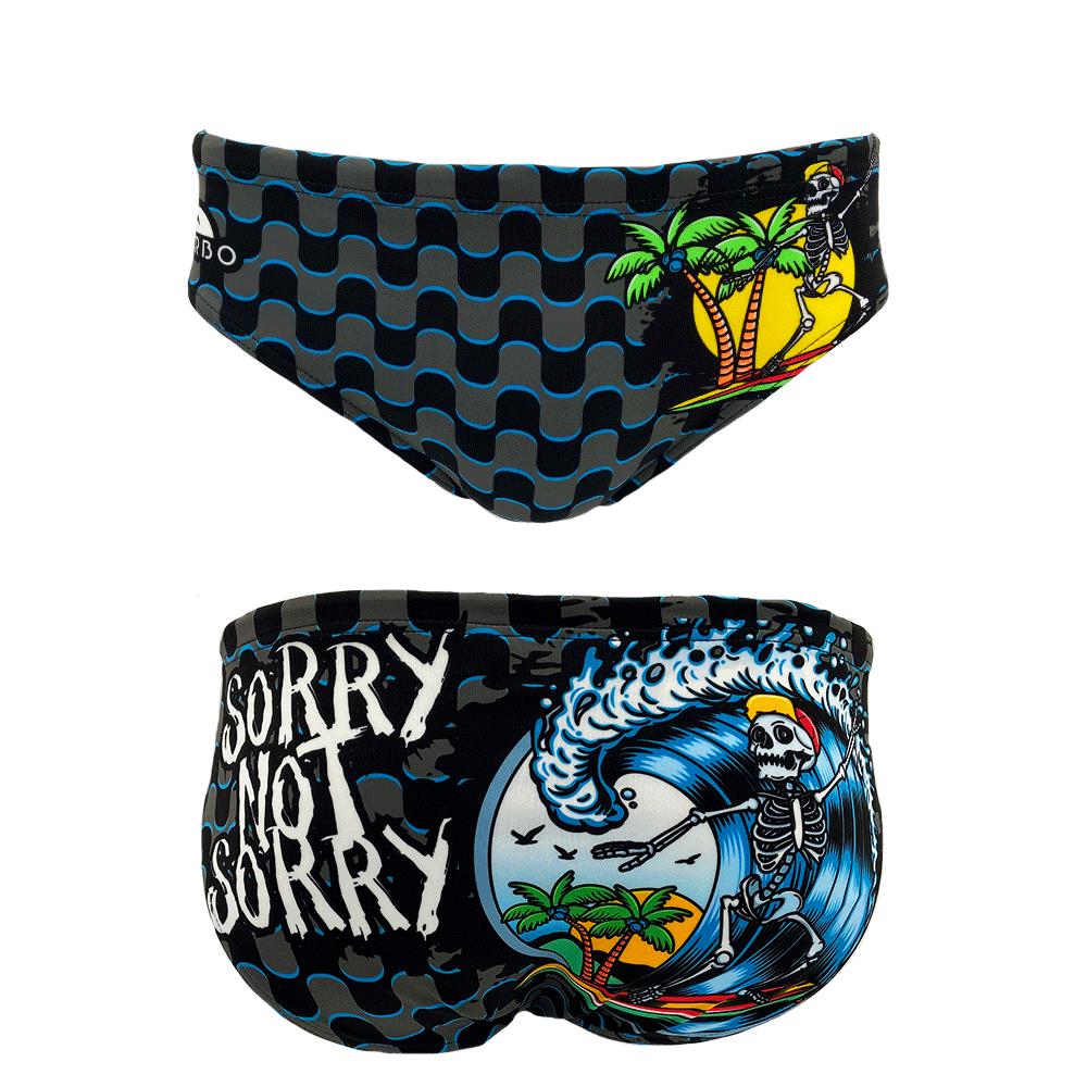 Waterpolobadpak voor kinderen Surfing-Skull