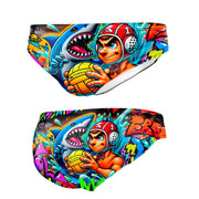 Waterpolobadpak voor jongens Grafitti Boy