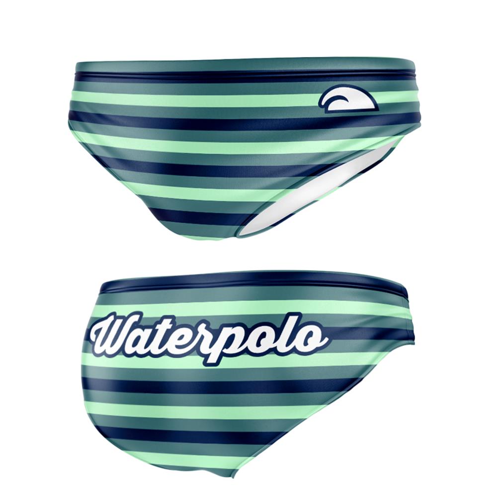 Wasserball-Badeanzug Waterpolo Streifen