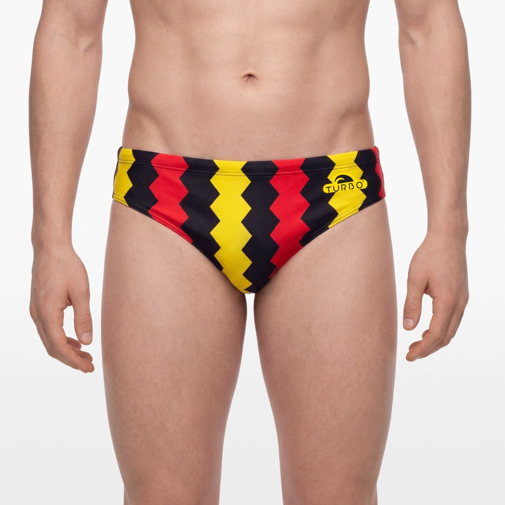 SWIMSUIT WATERPOLO ZIP TRICOLOR
